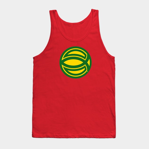 Golden Age Green Ichthys Tank Top by J. Rufus T-Shirtery